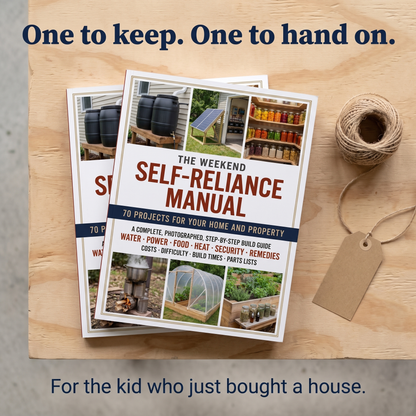 One to keep. One to hand on. Two copies for the kid who just bought a house.